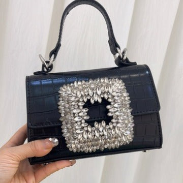 Bolsa de fiesta con broche de cristales