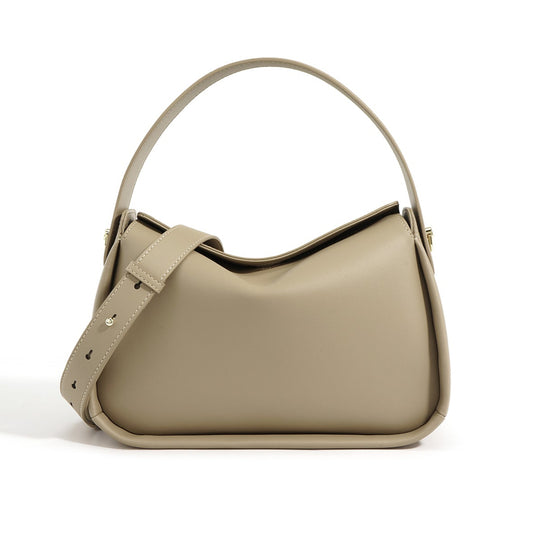 Bolsa de piel con diseño minimalista