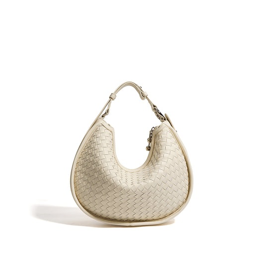 Bolsa de piel trenzada con asa ajustable
