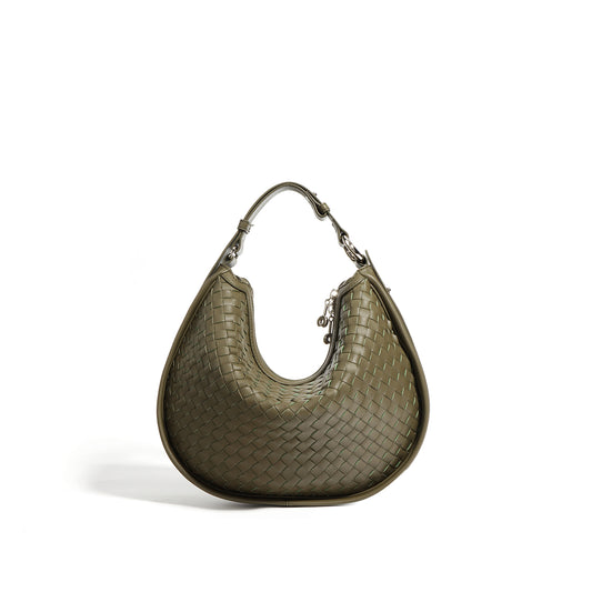 Bolsa de piel trenzada con asa ajustable