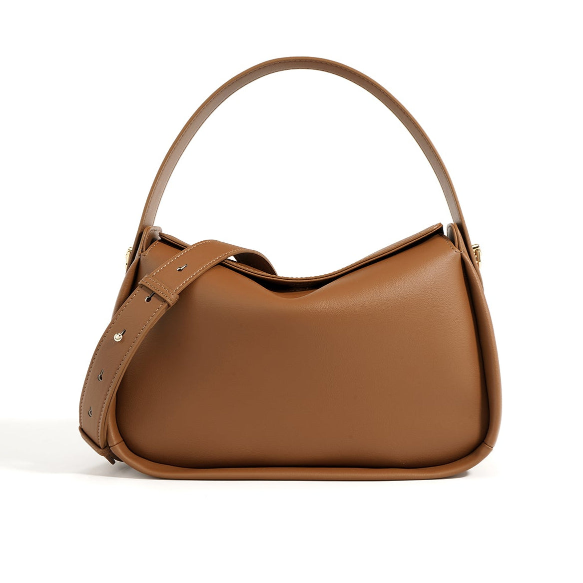 Bolsa de piel con diseño minimalista