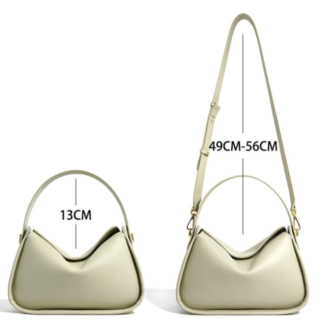 Bolsa de piel con diseño minimalista